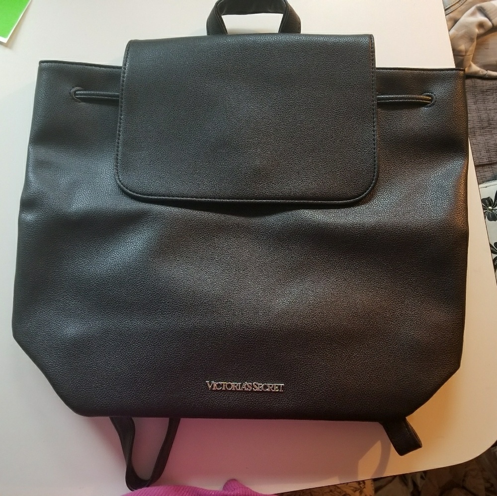 NWOT Leather Victoria Secrets backpack